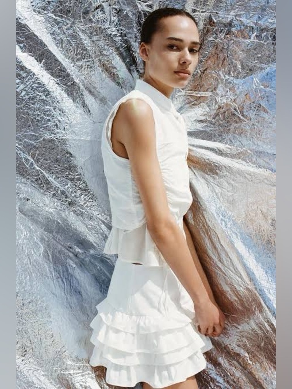 ZARA Ruffled Skort - Picture 2 of 7